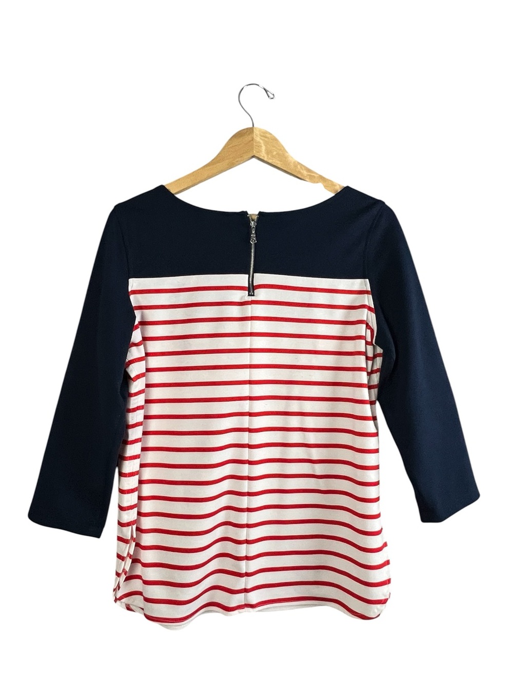 Jules & Leopold Red White & Blue Long Sleeve Knit Top July 4th Size XL - Picture 2 of 3
